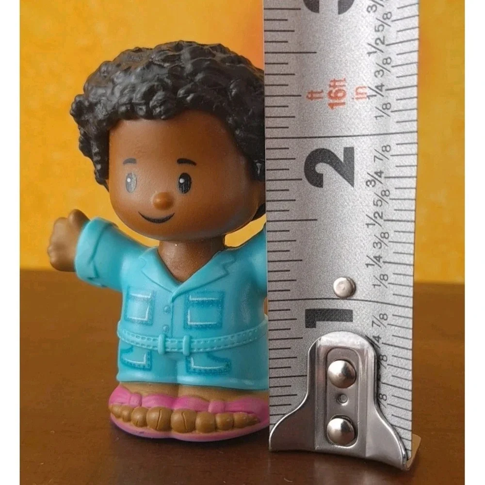 Fisher Price Little People African American Teal Jumper Coffee Lemonade Cup
